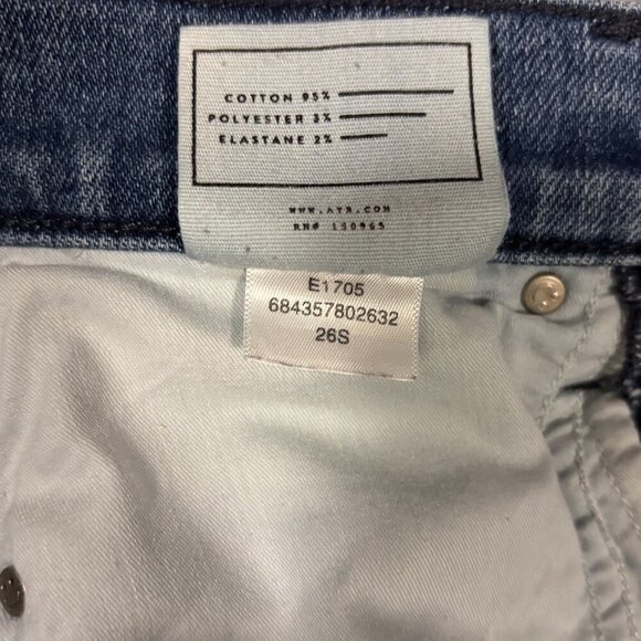 AYR Womens The Pop High-Rise Straight Leg Jeans Size 26S - Picture 8 of 8